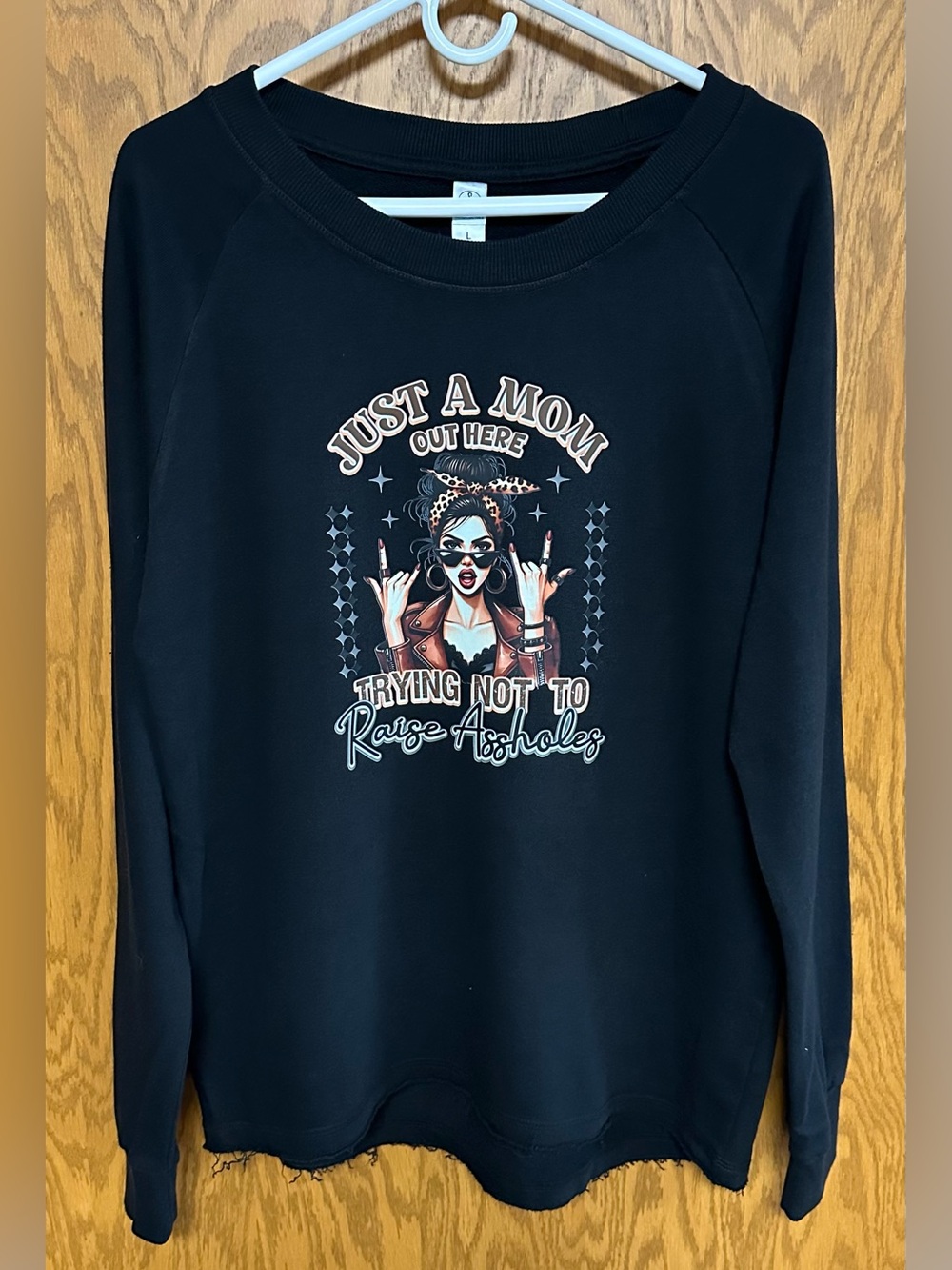 Mom Humor Graphic Crewneck Sweatshirt - NIP